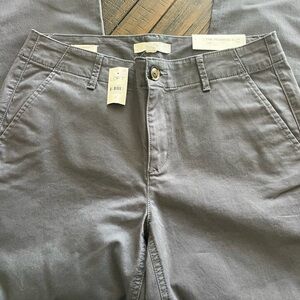 NWT LOFT Charcoal Slim Chino Pants